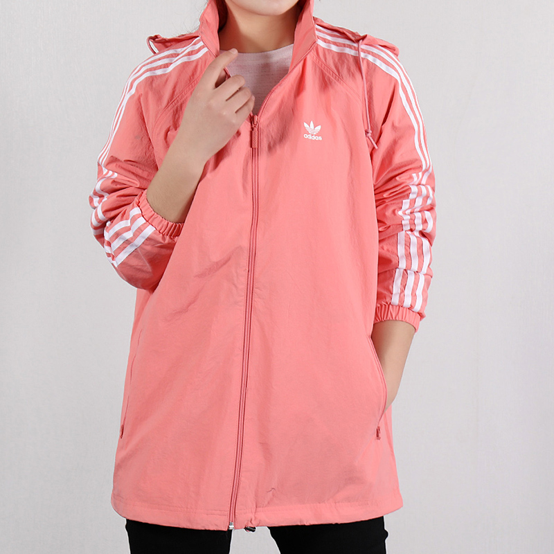 Adidas Adidas Cỏ ba lá mùa xuân 19 Áo khoác thể thao nữ giản dị CE5604 - Áo khoác thể thao / áo khoác áo khoác nữ lining