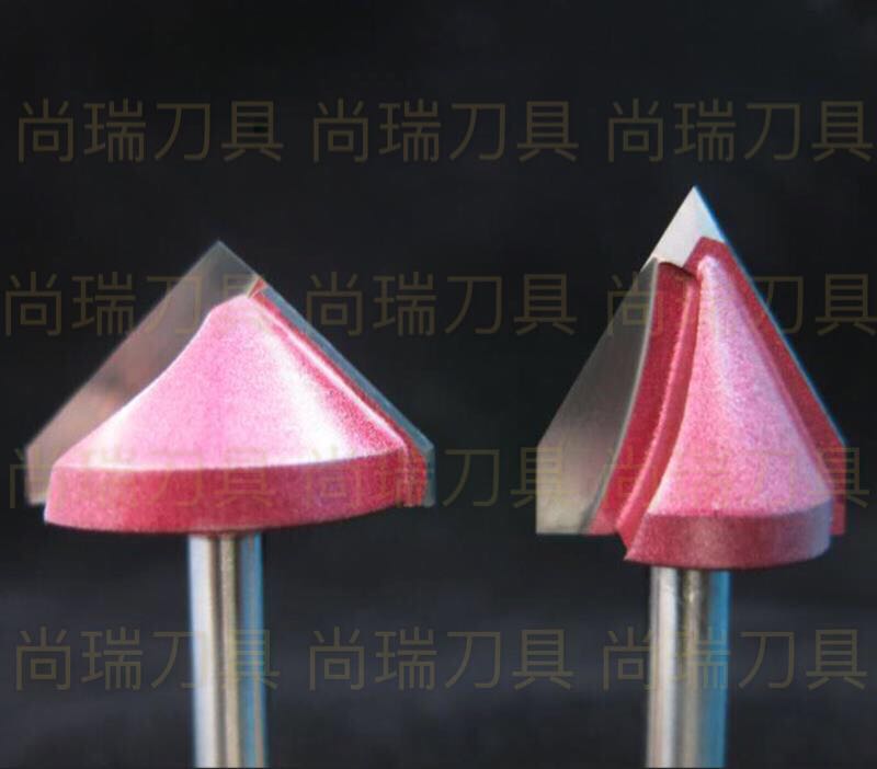 3Dv-type knife woodworking milling cutter chamfering knife imported tungsten steel V-type knife engraving machine tool