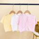 Children's shawl outer summer thin girl's air-conditioning shirt baby knitted cardigan short-sleeved coat little girl sweater