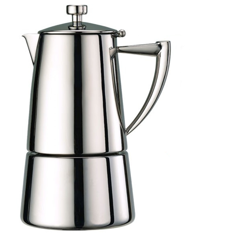 Coffee Pot 304 Stainless Steel Moka Induction Cooker Brewing Coffee Pot 304 Stainless Steel Moka Induction Cooker Brewing Send Filter Paper Thicken