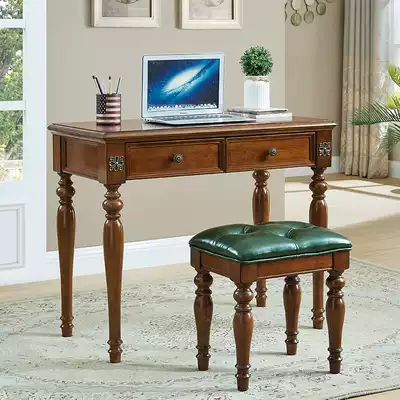 All solid wood small desk simple economy children's desk desk desk desk white home computer table table