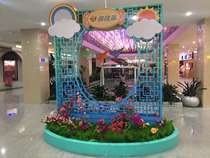 Display rack door-type display stand special-shaped display board cutting flag flagpole banner poster pull net display rack sign shelf