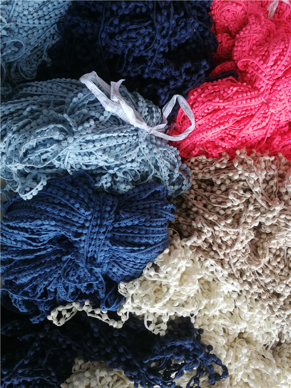 Weighing jin~0 8-2 5cm wide cotton thread ball lace handmade decoration accessories 8-12 yuan jin