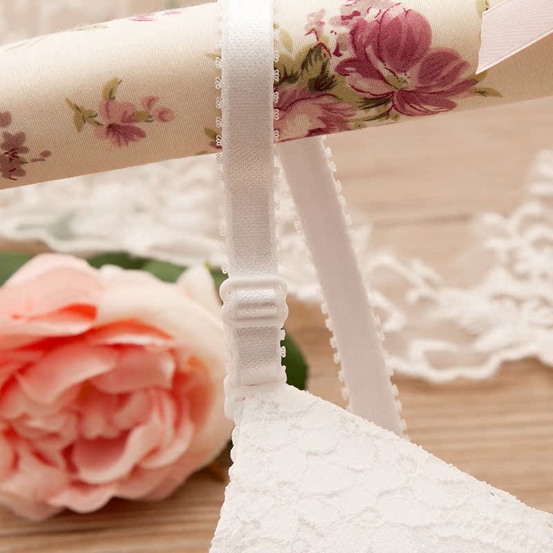 Không có vòng thép gợi cảm cô gái nhỏ đồ lót thiết lập ren điều chỉnh áo ngực mỏng mà không có một bộ ngực nhỏ tập hợp áo ngực áo ngực dán