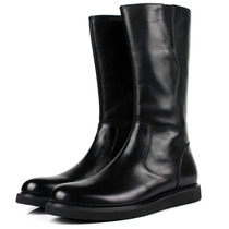 Autumn and winter thick bottom casual British leather mens riding boots pointed knight mens boots cowhide boots boots mens high boots