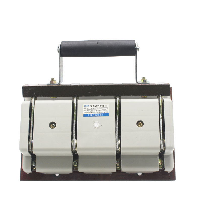 Shanghai People's HD11F-200 48200 A with lid anti-misguided open-type knife switch single-throw brake knife