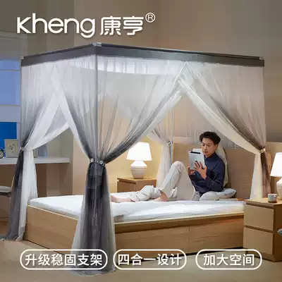 Net red ins three-door mosquito net household Princess Wind 1 5m1 8m bed encrypted thick double-layer European pattern account