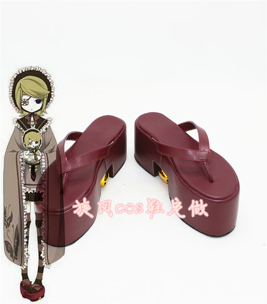 A7051/C3808 VOCALOID Зеркало-колокольчик Рин Цяньбэнь Сакура COS Аниме игра COSPLAY Обувь