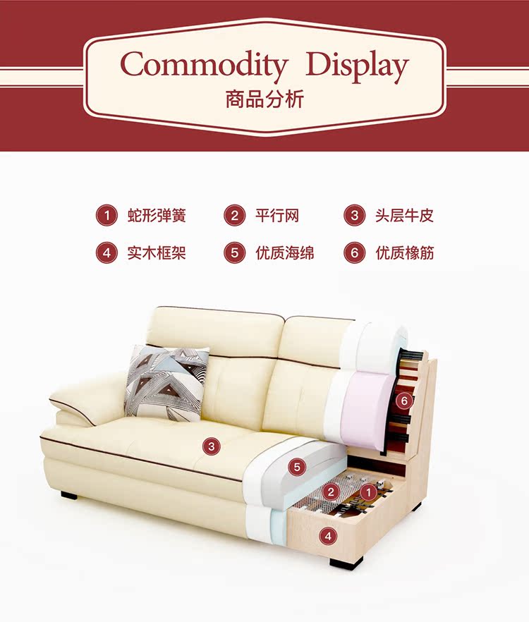 Về sofa da nhỏ gọn căn hộ phòng khách đồ nội thất kết hợp nhỏ hiện đại khép kín đa chức năng ghế sofa da 5016-Z - Ghế sô pha ghế sofa tân cổ điển