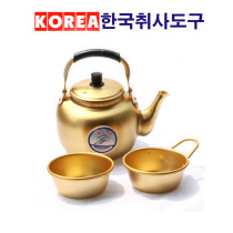 Korean yellow aluminum bowl Seafood bowl Korean rice wine bowl Korean drama with the same small yellow bowl Restaurant wine glass Sheng wine glass rice wine jug