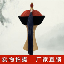 The Qing Dynasty hat mens domed male dome Taebing minister Wang Ye top wearing a floral feather official hat Qing Dynasty cool hat performance props