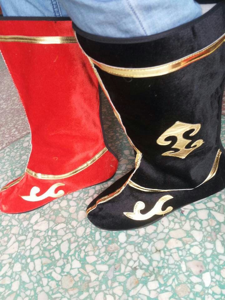 Wear-resistant bottom Gong and drum boots Drum clothing shoes Gong and drum shoes Shoes Dragon dance shoes Gong and drum clothing drum boots face boots