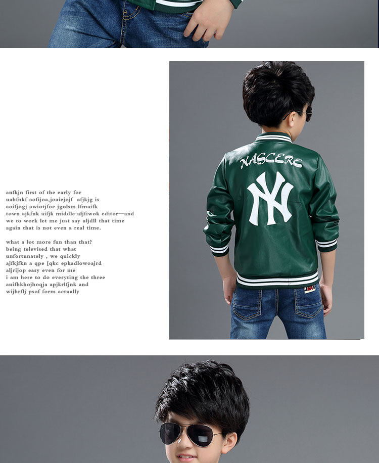 Blouson enfant en cuir PU - Ref 2159428 Image 18