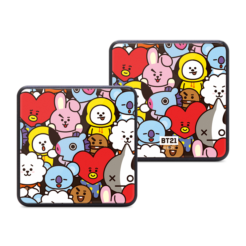 BTS Bangtan Boys BT21 sạc Po 10.000 mA kép USB khối Android điện thoại di động của Apple - Ngân hàng điện thoại di động sạc dự phòng mobile