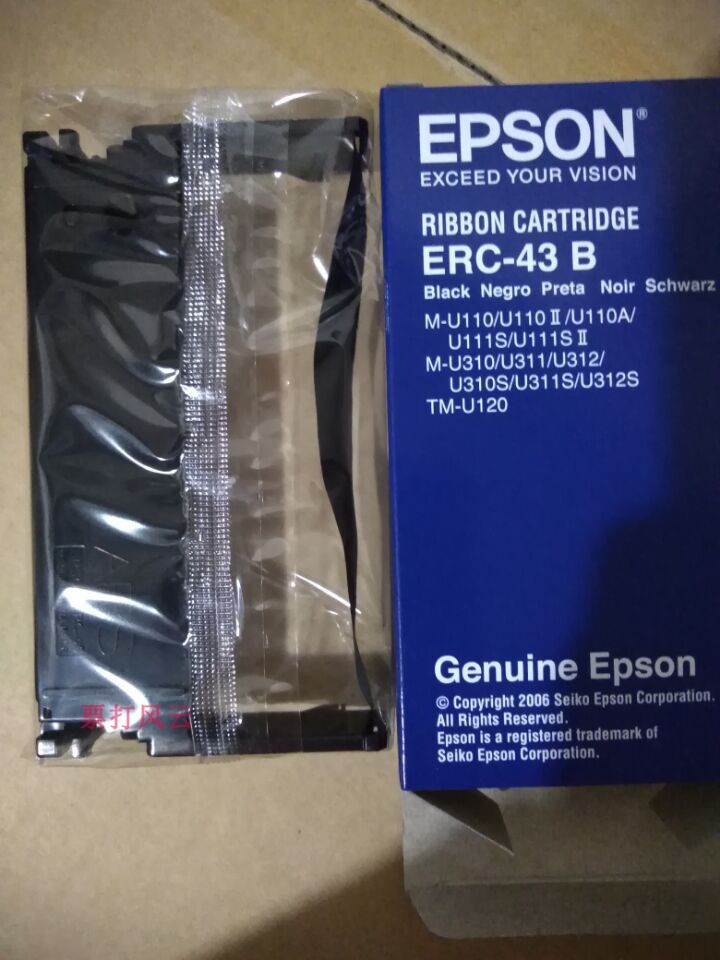 Brand new Epson ERC-43B 39 Practical on U110II III DP330 core original dress ribbon