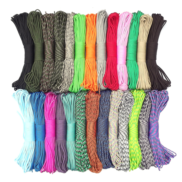  Military Gauge Nine Core Umbrella Rope Paratrooper 7 Core 9 Core Tent Pull Rope Umbrella Rope Hand Refining Knife Rope 31 m 4 mm