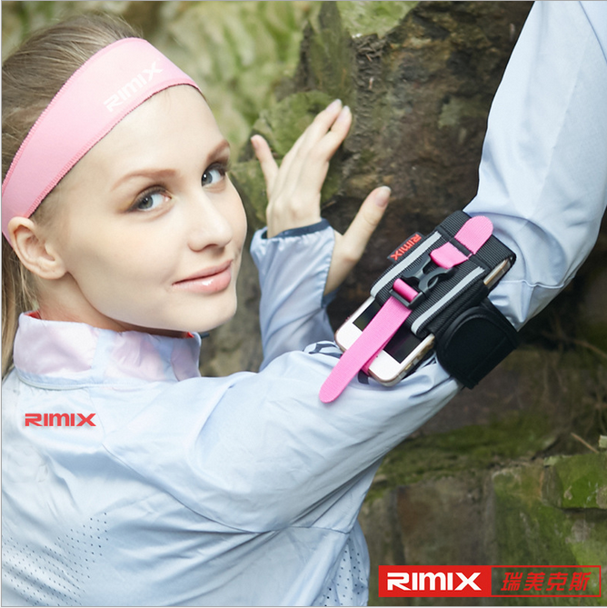 RIMIX running mobile phone arm sleeve sports arm bag arm bag arm belt Apple 6plus arm sleeve men and women fitness wrist bag