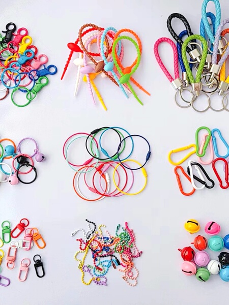 Metal Door Latch Silicone Straps Circlip Little Bell Shape DIY
