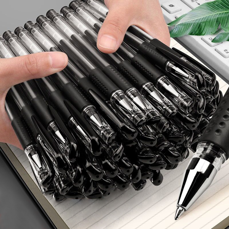 Gel Pen 0.5mm Bullet Tip Black Carbon Pen Water-Based Pen Student Exam Office Use Signature Pen Ballpoint Pen
