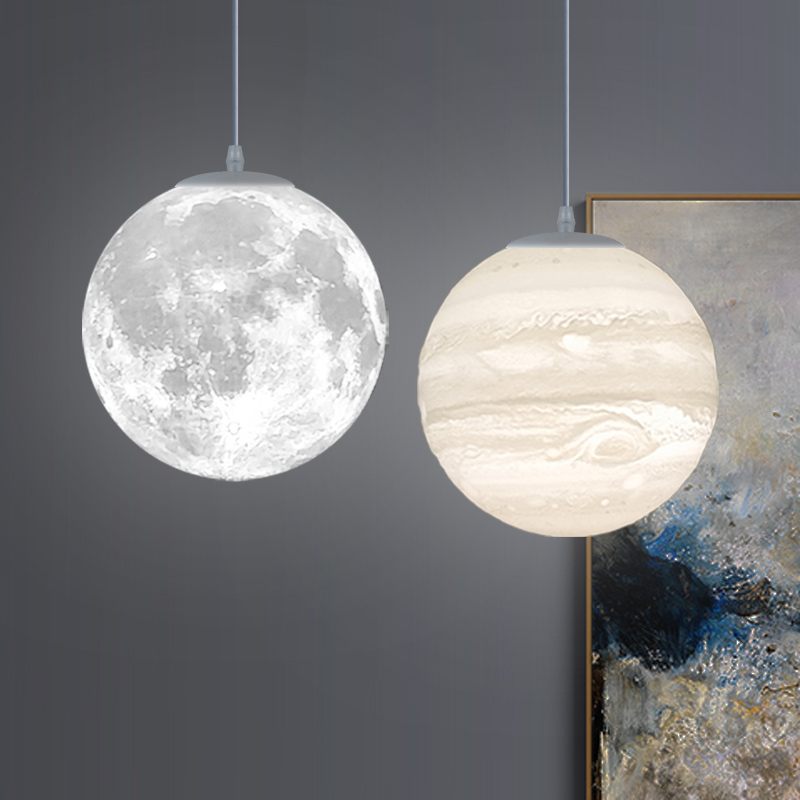 Moon Lamp Moon Starry Sky Bedroom Hallway Corridor Bedside Shop Commercial Earth Bar Planet Restaurant Chandelier