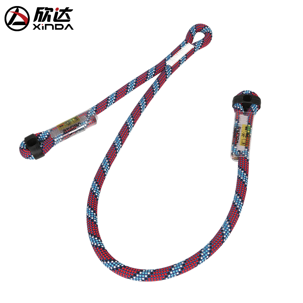 Xinda outdoor mountaineering rock climbing high-altitude fall prevention safety rope safety rope asymmetrical pull rope Oxtail climbing equipment