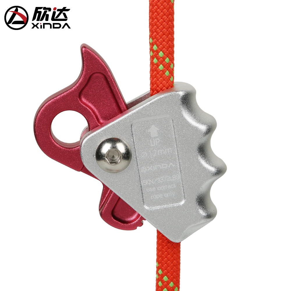 Xinda outdoor aerial work protector Fall arrest device Fall prevention safety rope Self-locking device rope grab device Rock climbing equipment