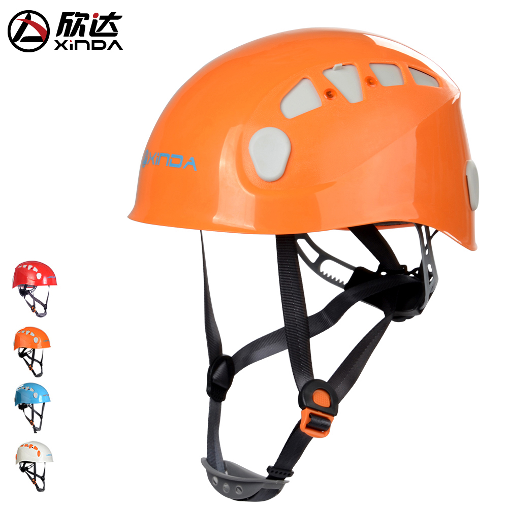 Xinda outdoor mountaineering climbing sports cycling helmet high altitude rappelling water rescue hard hat ultra-light breathable male