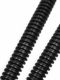 Trapezoidal screw 45# steel black 8.8 grade extended coarse tooth screw large tooth screw rod full thread square tooth strip