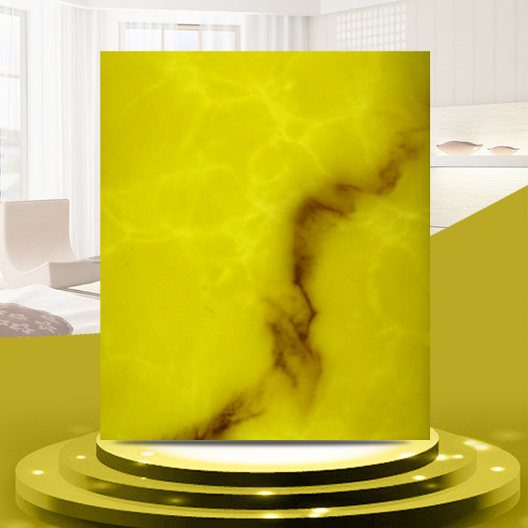 Light transmission stone yellow snowflake stone imitation cloud stone slab light sheet light transmission plate door head bar lamp case lampshade column
