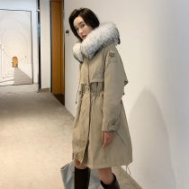 KC home 2020 new medium-long Pike clothing female living face otter rabbit fur grass cowardly coat