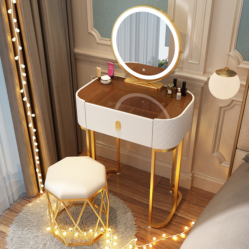 Lightly luxury new mini 60cm dresser bedroom small household Nordic modern miniature cosmetic tables in cosmetic tables