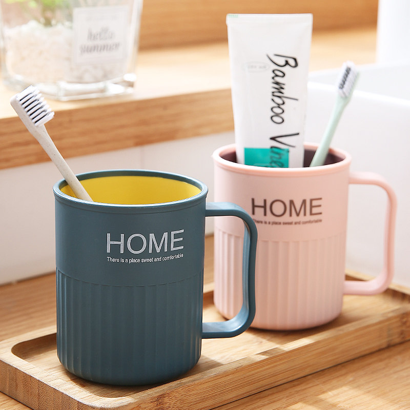 Household toilet bathroom mouthwash cup brush cup simple Nordic ins wind tank toothbrush washing cup couple