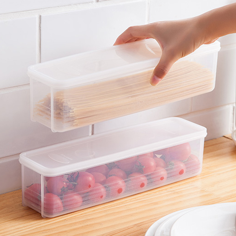 Noodle preservation box Kitchen tableware cereal noodles sealed box with lid Noodle storage box Refrigerator