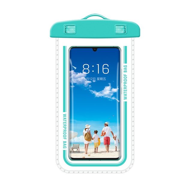 Mobile phone waterproof bag can touch screen swimming takeaway special rider diving rafting hot spring transparent sealed dust cover