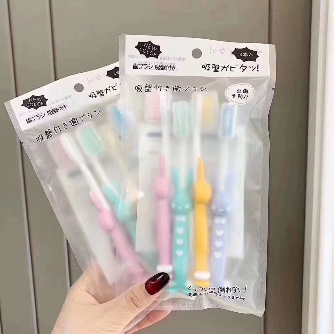 Children's toothbrush soft hair 3-6 years old baby Students small head cartoon cute high value set