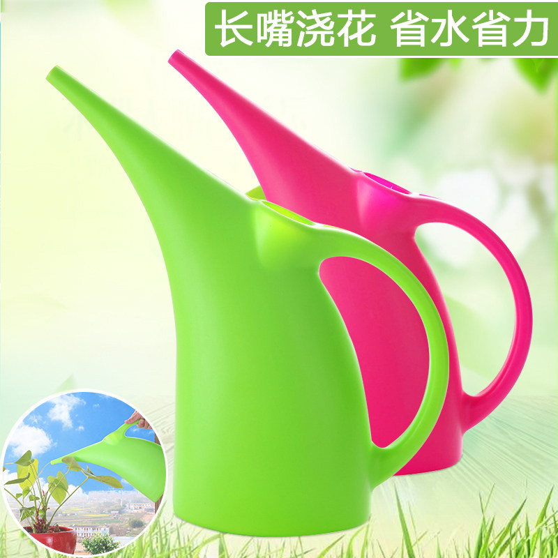 Creative Long Mouth Plastic Watering Pot Watering Pot Home Green Plant Potted Watering Pot Watering Pot Watering Pot Watering Kettle Gardening Kettle