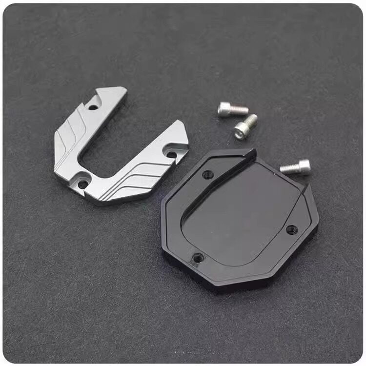 Universal Electric Vehicle and Motorcycle Side Stand with Enlarged Base, Widened Anti-Slip Side Stand Base Accessories