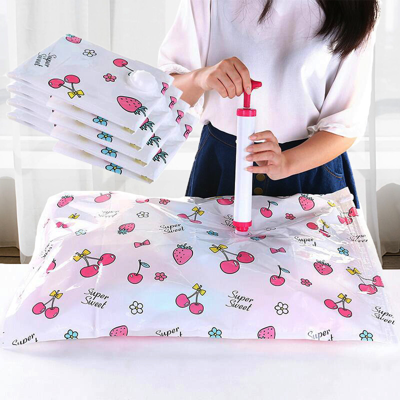 Air extraction compression bag medium down jacket storage bag small clothes vacuum bag large clothing quilt storage bag