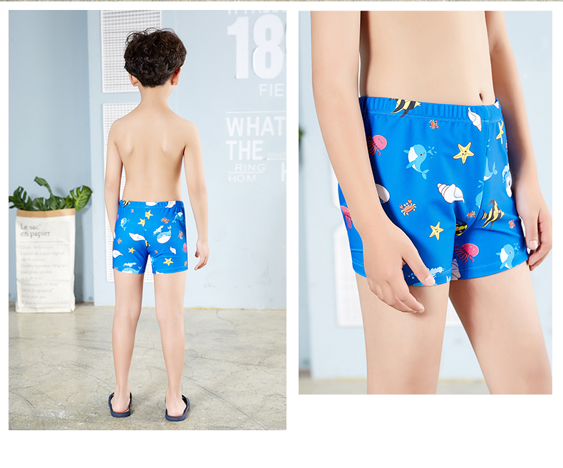 Trẻ em quần bơi bé trai boxer mũ trẻ em nhỏ khủng long cá mập dễ thương phim hoạt hình spa chia bé áo tắm - Bộ đồ bơi của Kid đồ bơi con gái