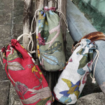 FLOWER and bird picture cup cover PROTECTIVE cover UNIVERSAL anti-fall glass cover CUSTOM plus SIZE 2000ML SMALL BAG CUTE