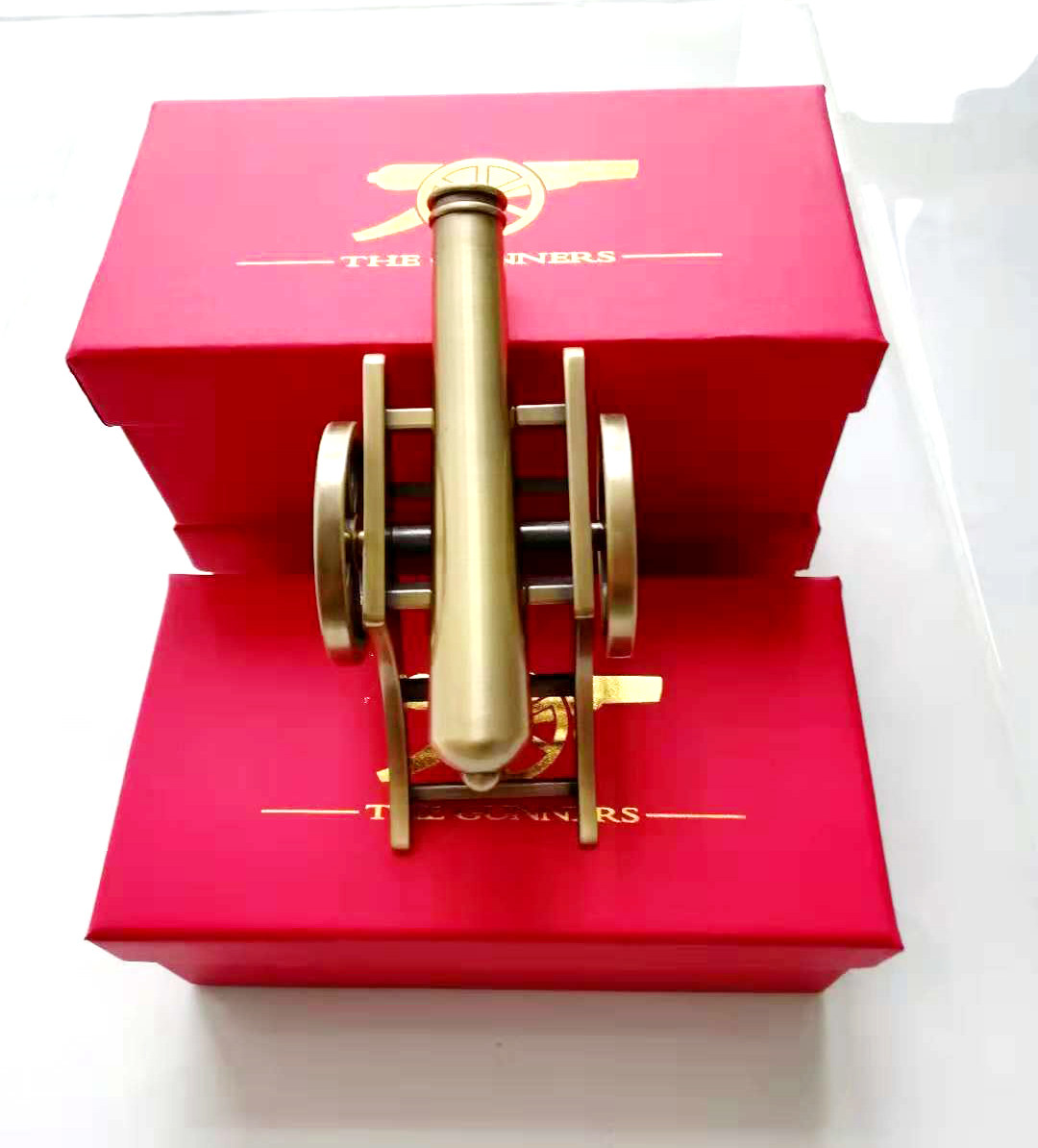 Dream Art Boys Fan Cannon Peripheral Model Arsenal Football Car Souvenir Handmade Ornament Crafts