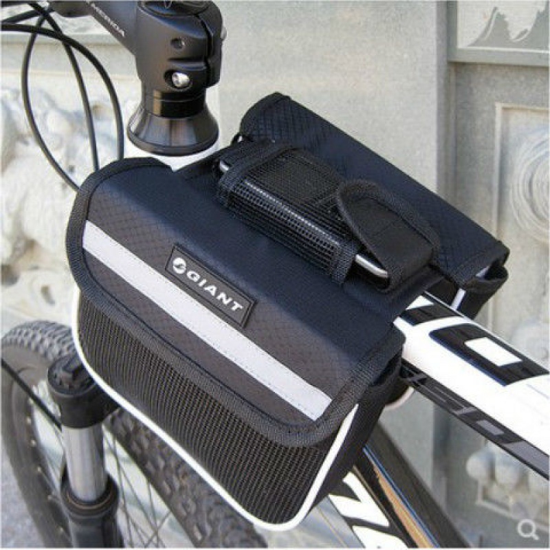 Dream art bicycle bag front beam bag mountain bike tube bag riding equipment saddle bag mobile phone bag bicycle accessories