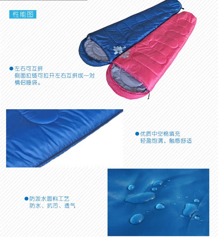Túi ngủ nam và nữ trưởng thành mùa đông dày hơn túi ngủ ngoài trời -10 ° C đơn chiến đấu đôi ngủ trưa cắm trại túi ngủ lạnh - Túi ngủ túi ngủ mùa đông