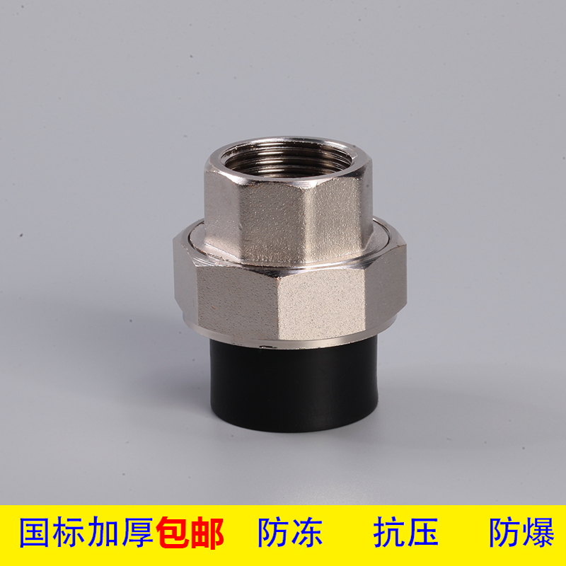 S20mm (4 points) PE inner wire union PE pipe fittings PE inner tooth union PE water pipe fittings