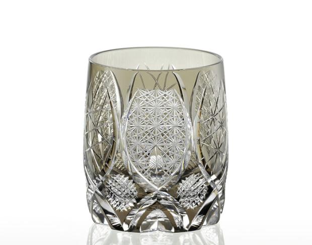  Japanese made Edo Cheko flashy whisky wine glasses hand carved crystal glass goblet