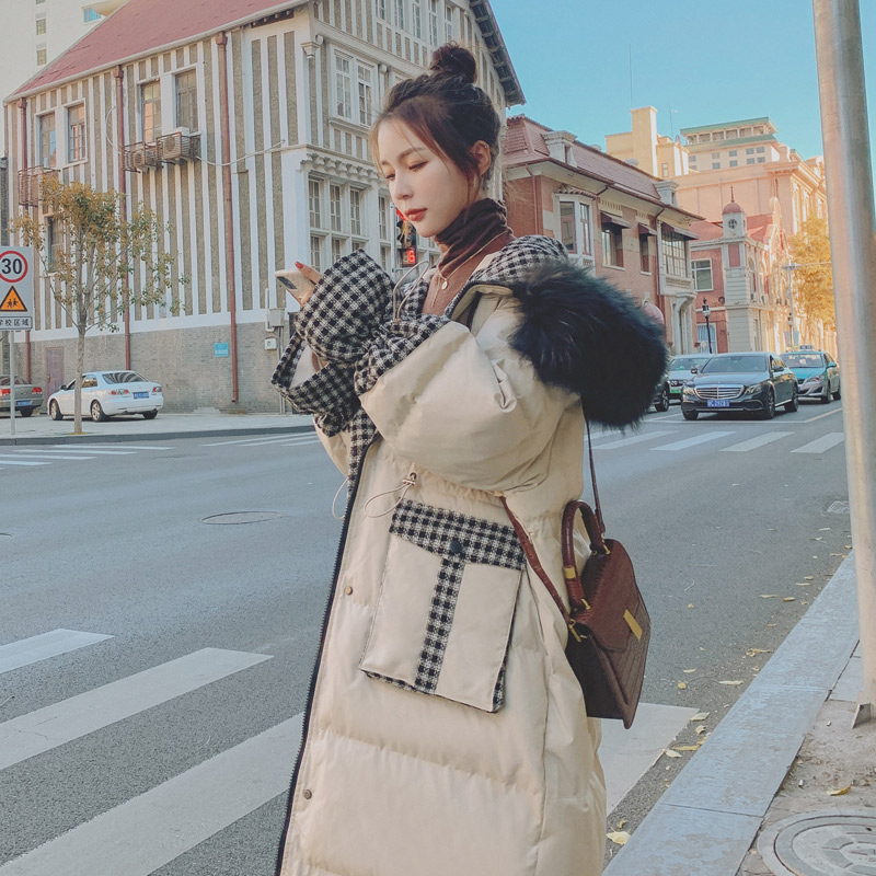 Pop Exploits Down Cotton Coat Jacket Woman 2021 Winter Korean version oversize cotton suit Fashion over kneecap