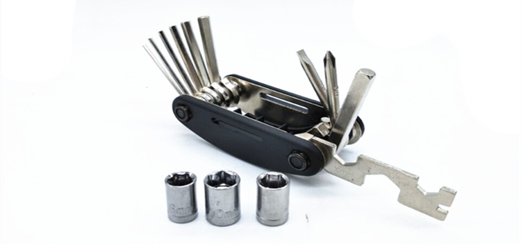Công cụ sửa chữa xe máy điện xe đạp 16-in-1 đa chức năng bộ tua vít hình lục giác - Bộ sửa chữa Motrocycle cờ lê đuôi chuột