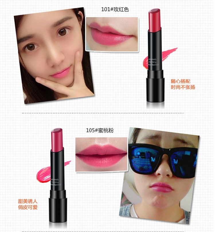 By nanda lipstick retro big red dưỡng ẩm kéo dài dưỡng ẩm cho dì barbie phấn son đỏ - Son môi black rouge a13