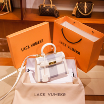 Hong Kong LACKVUMEKR GENUINE LEATHER FOREIGN AIR ADVANCED FEEL HAND KYLIE BAG 2021 NEW WAVE SMALL CROWDSOURCED SATCHEL SATCHEL BAG WOMAN