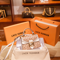 Hong Kong LACKVUMEKR Genuine Leather Handbag Wine God Packs Women 2021 New Tide Ocean Gas Single Shoulder Diagonal Satchel Bag